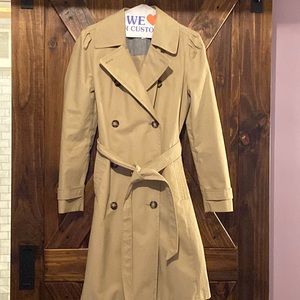 Gap Women’s Size Small Khaki Trench Raincoat Jacket